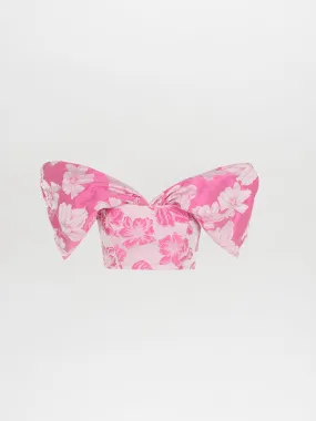 Natasha Top Magenta Floral