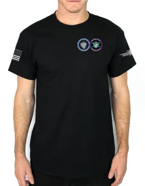 NIST & NSDC Black 50-50 Blend Unisex PT Short Sleeve Shirt
