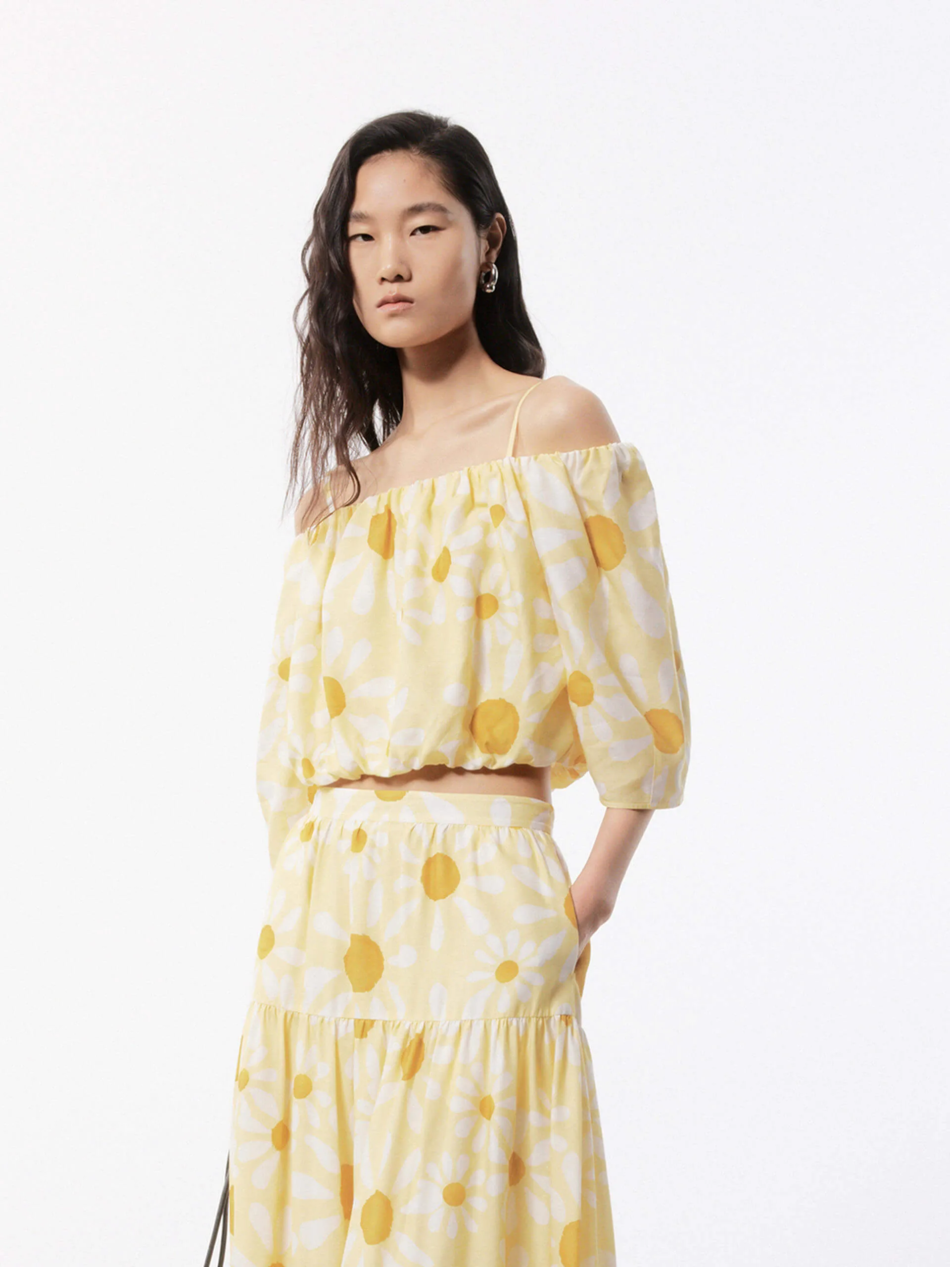 Off Shoulder Cropped Top