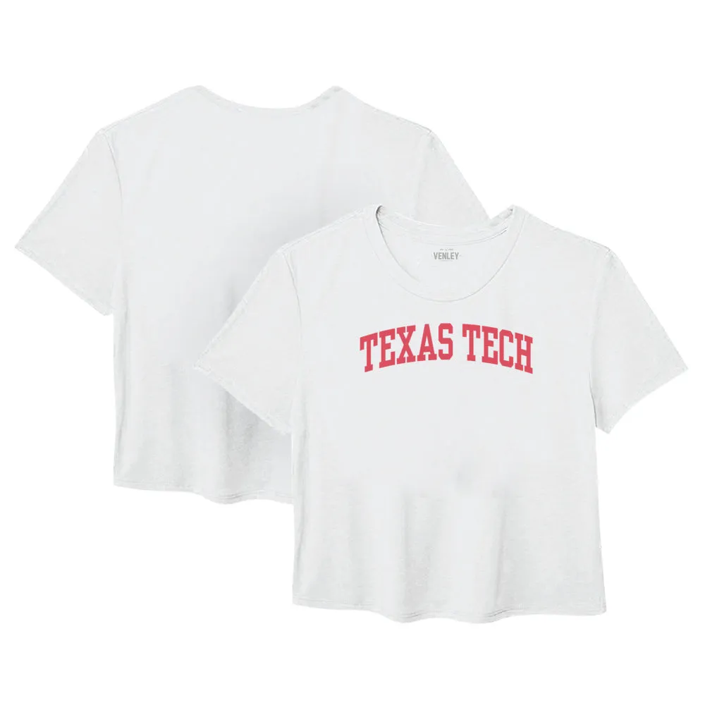 Official NCAA Texas Tech Red Raiders Womens Ideal Crop T-Shirt
