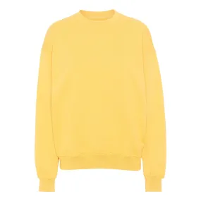 Organic Oversized Crew - lemon yellow