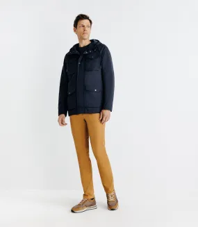 Parka avec capuche marine