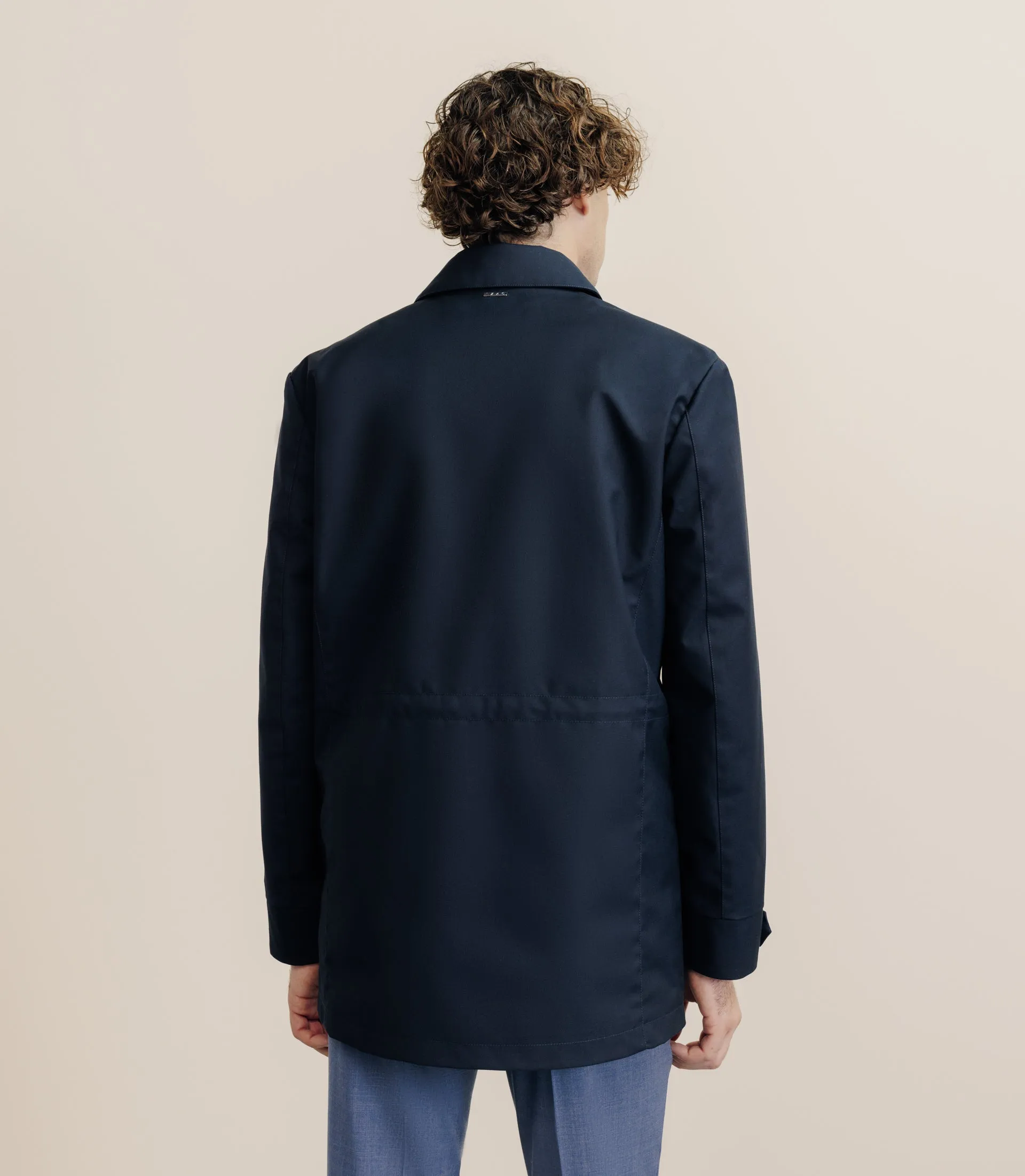 Parka courte 2 poches marine