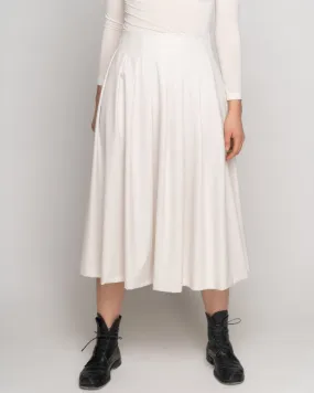 Pleated Waist Midi Skirt
