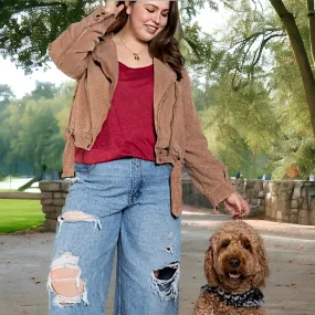 PLUS Corduroy Moto Jacket