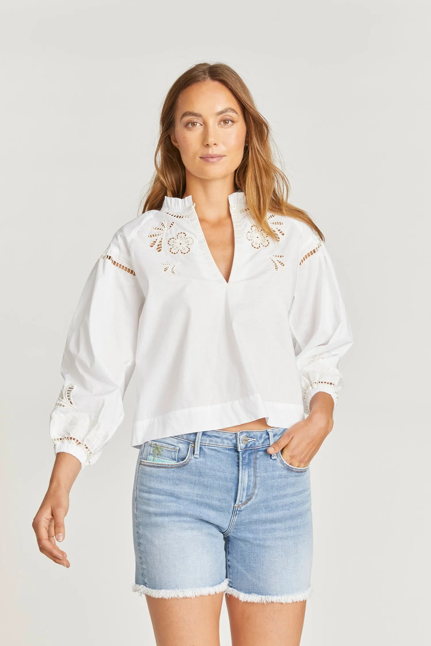 Poplin Blouse - White