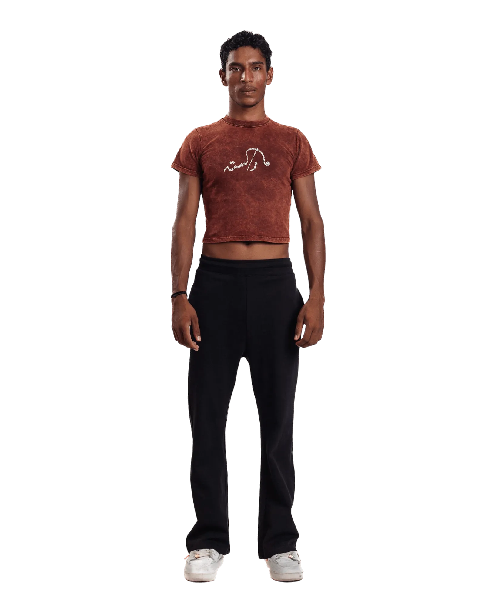 "BURNT SIENNA" CROPPED T-SHIRT