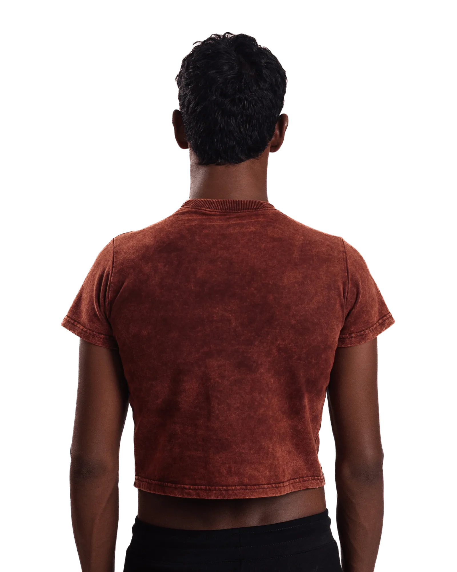 "BURNT SIENNA" CROPPED T-SHIRT
