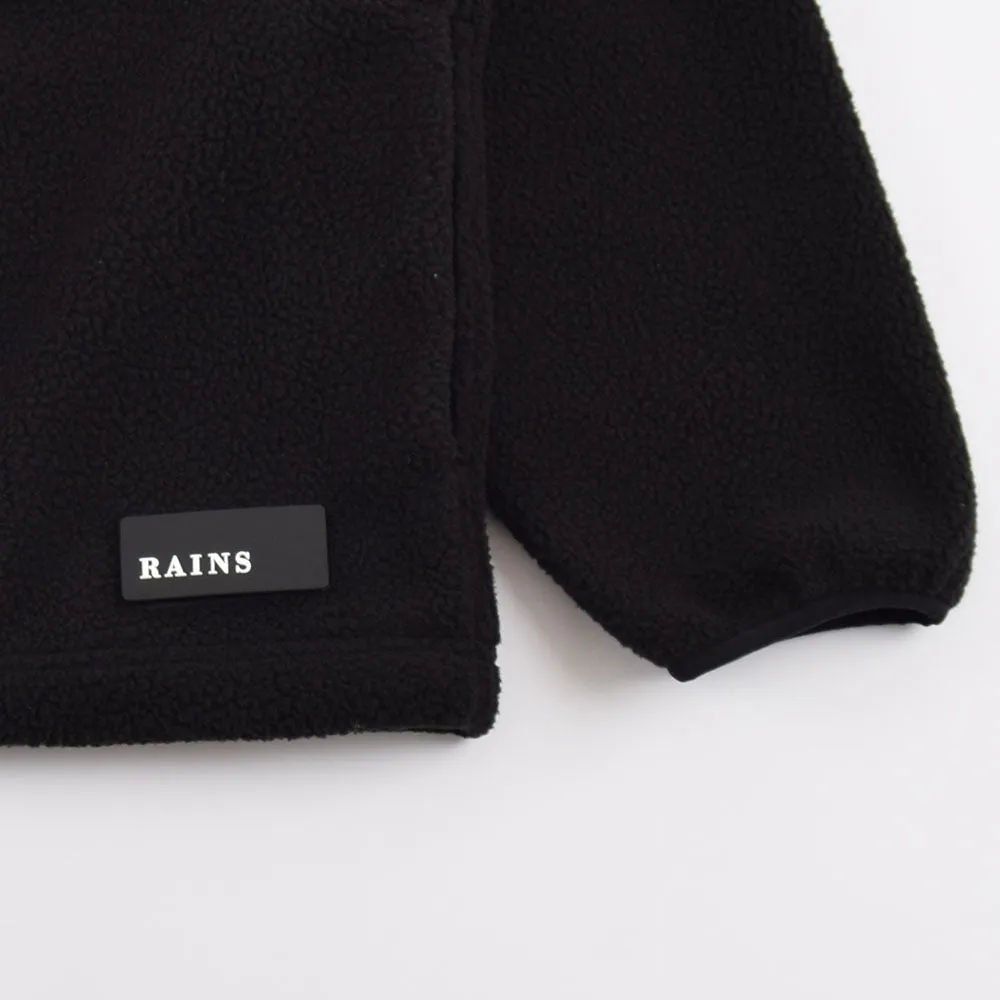 Rains Black Fleece Jacket