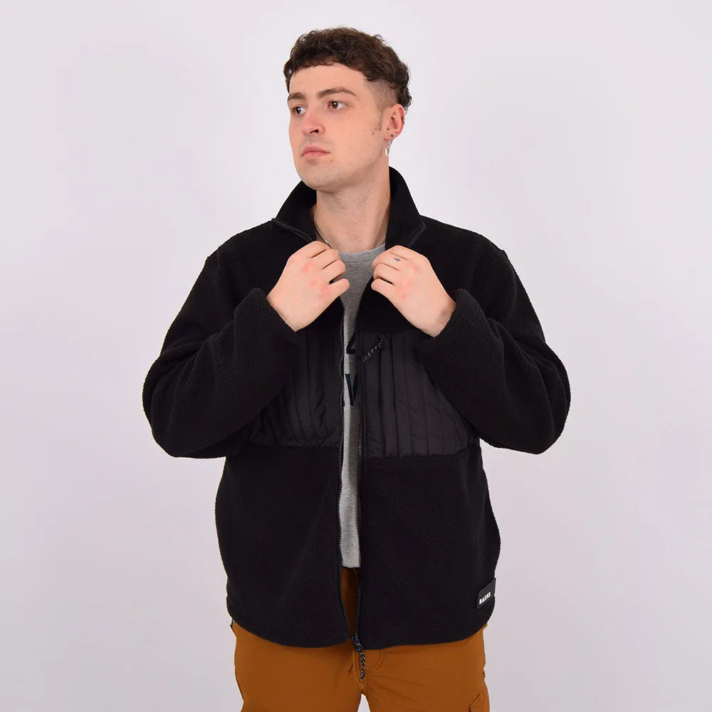 Rains Black Fleece Jacket