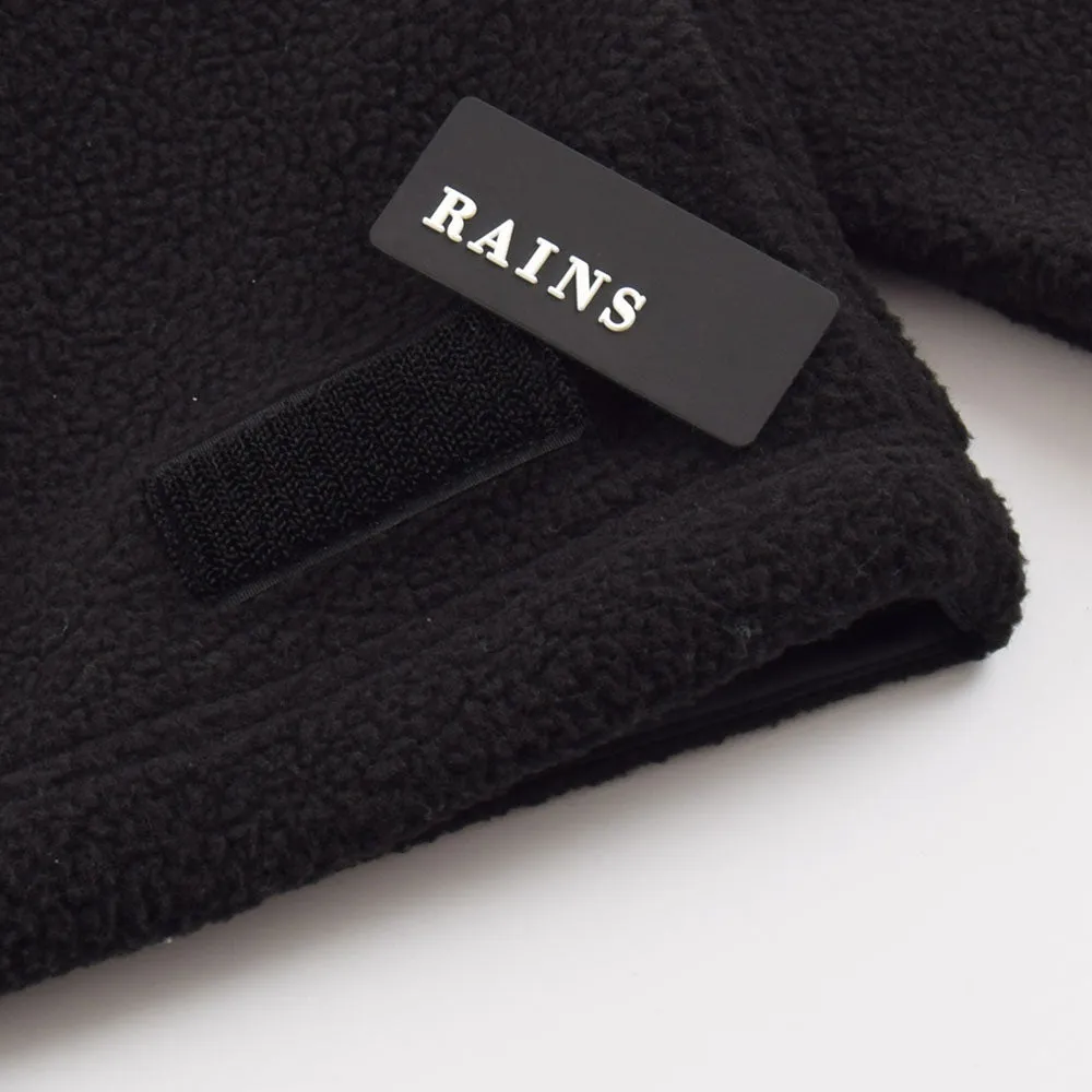 Rains Black Fleece Jacket