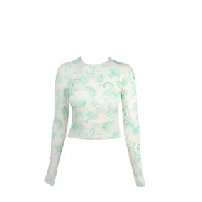 RHYTHM Tee Long Sleeve Surf Top (XSmall - Large) Cairo Blue
