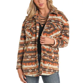 Rock & Roll Denim Women's Desert Print Shacket