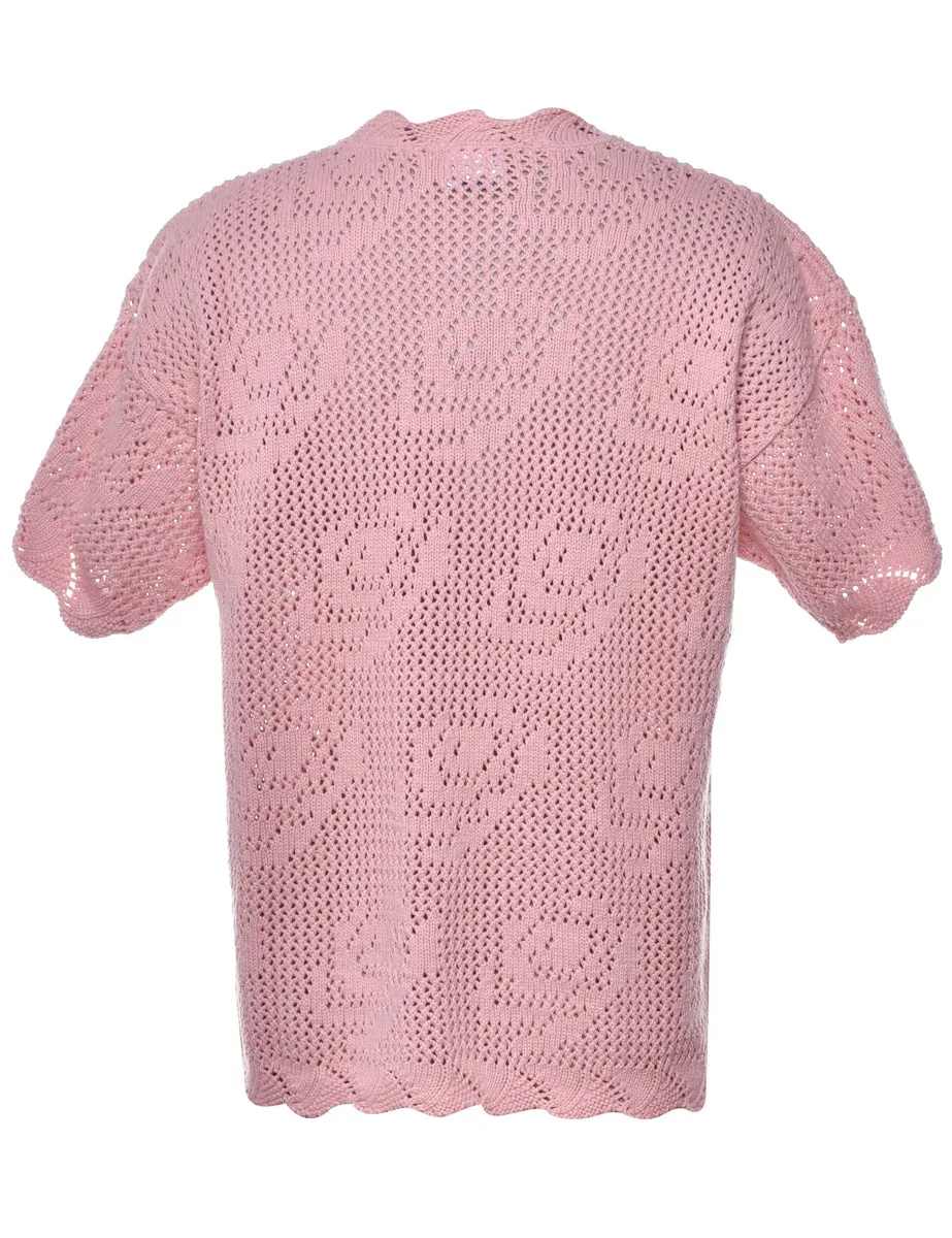 Scalloped Hem Jumper - M