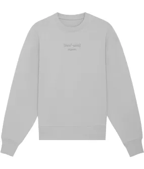 See'-soo "Rogue" Heavy 100% Organic Cotton Oversized Sweatshirt, Grey, Men’s
