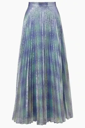 Sequin Pleated Skirt