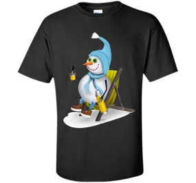 Snowman Camping T-Shirt