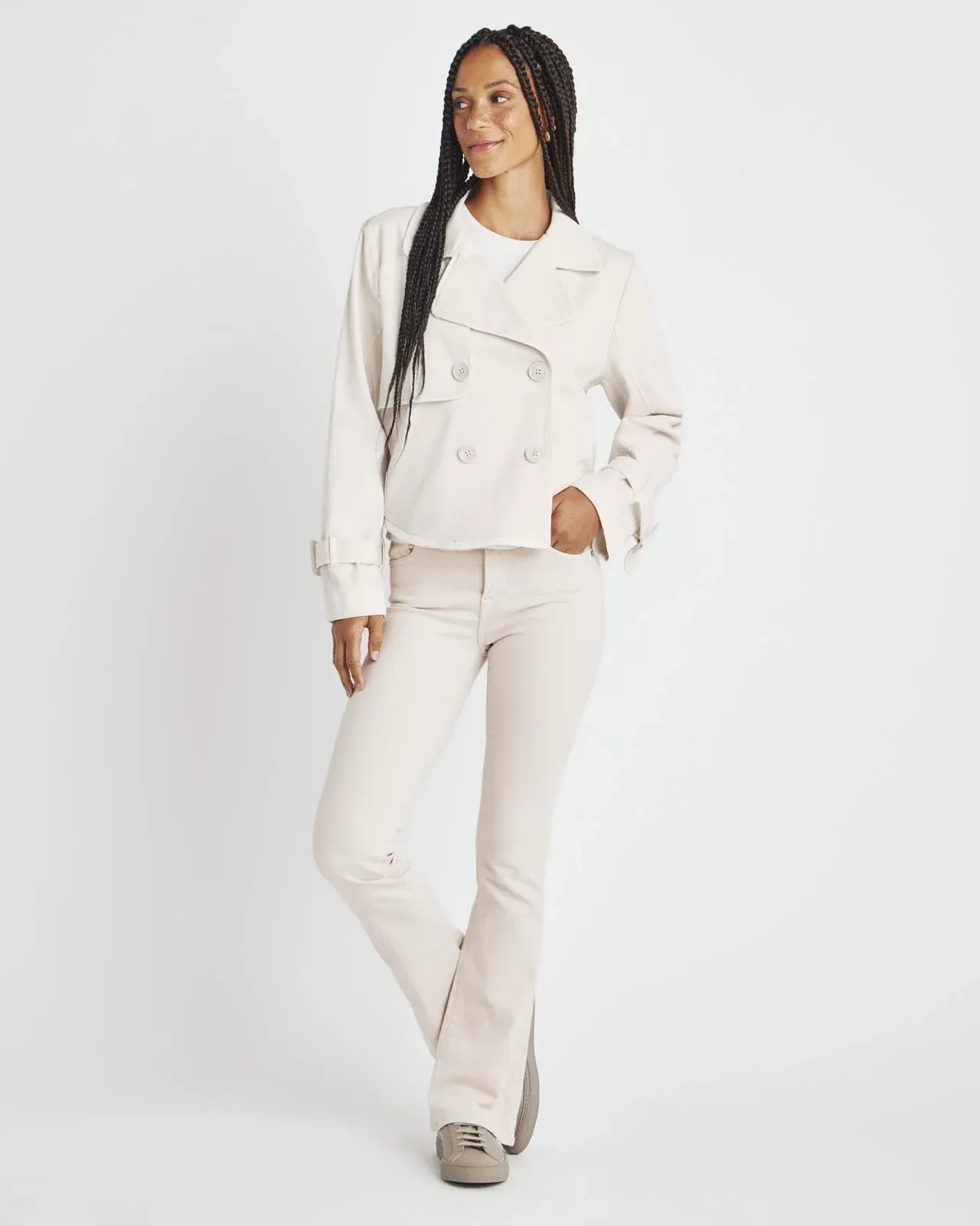 Splendid Portia Cropped Jacket in Macchiato