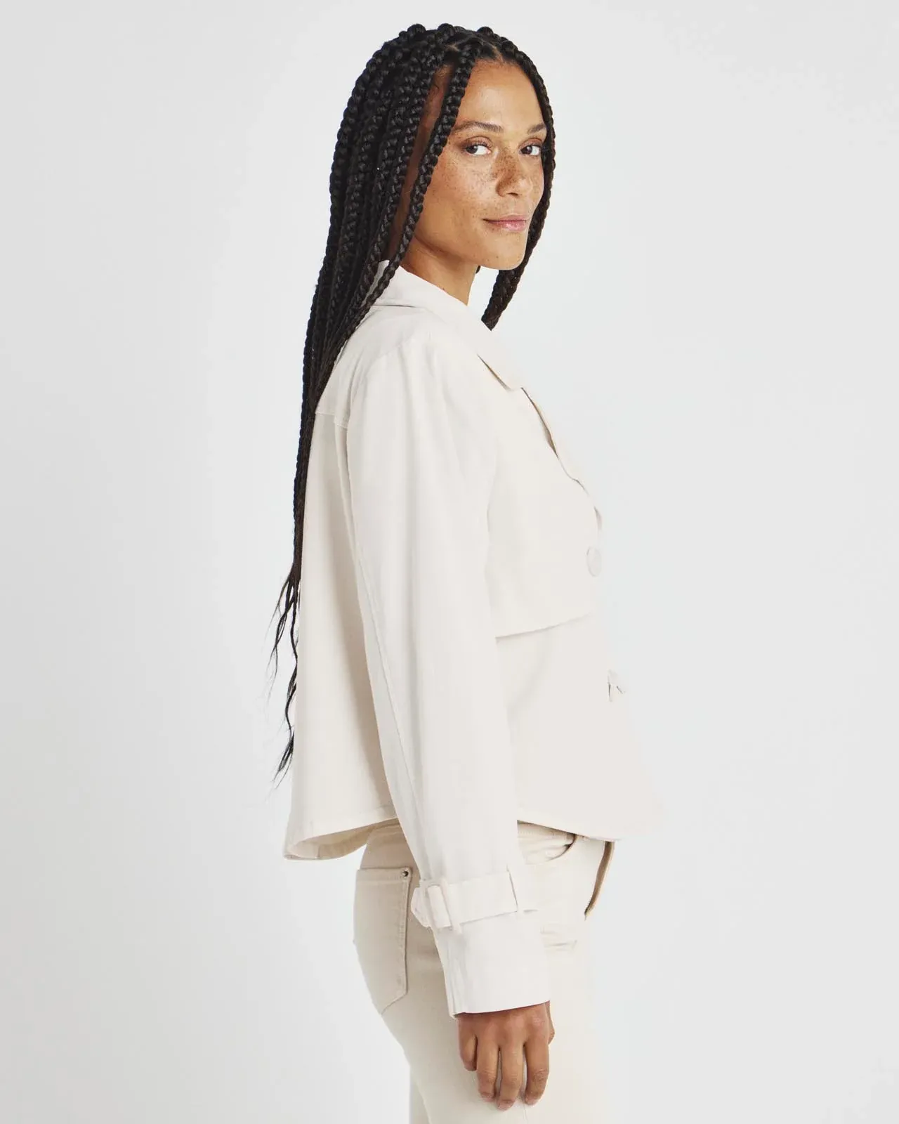 Splendid Portia Cropped Jacket in Macchiato