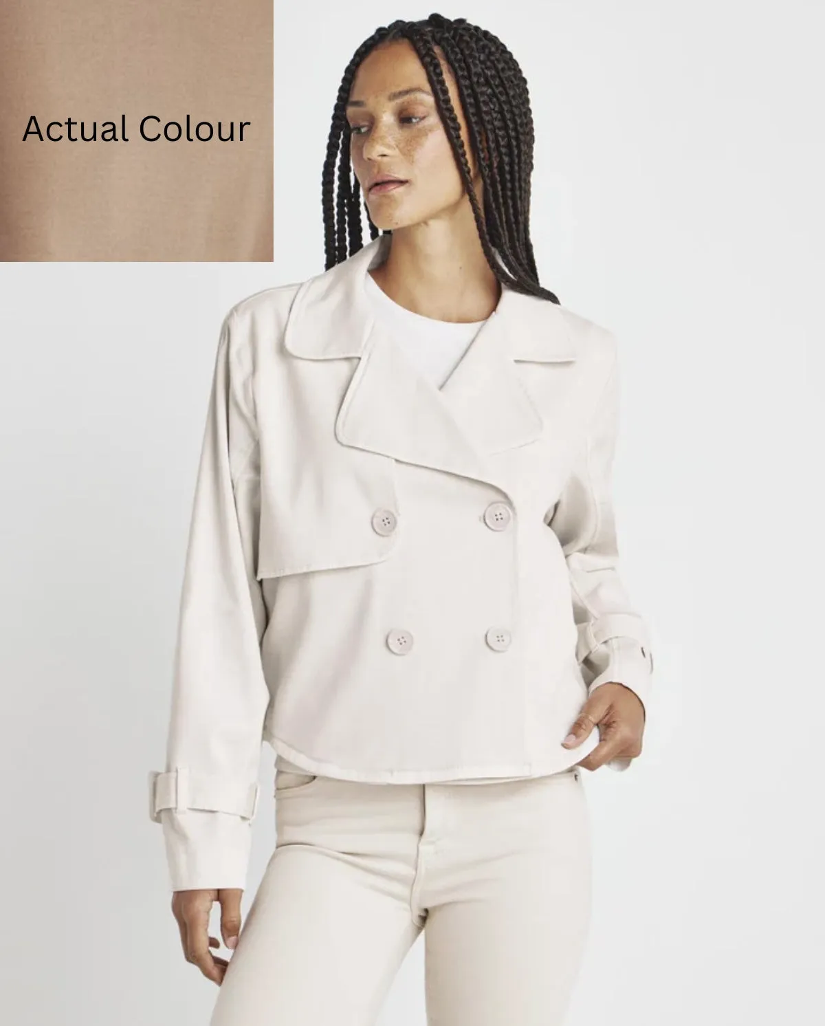 Splendid Portia Cropped Jacket in Macchiato