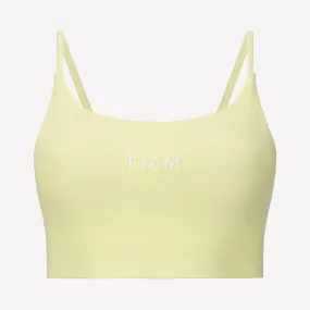 Sports Bra - Citron/White
