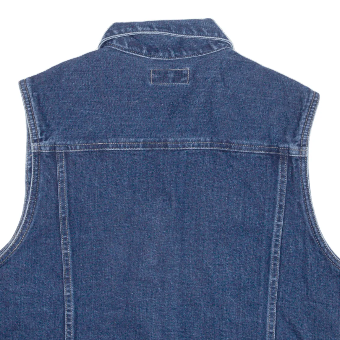 ST JOHNS BAY Denim Gilet Blue Womens L