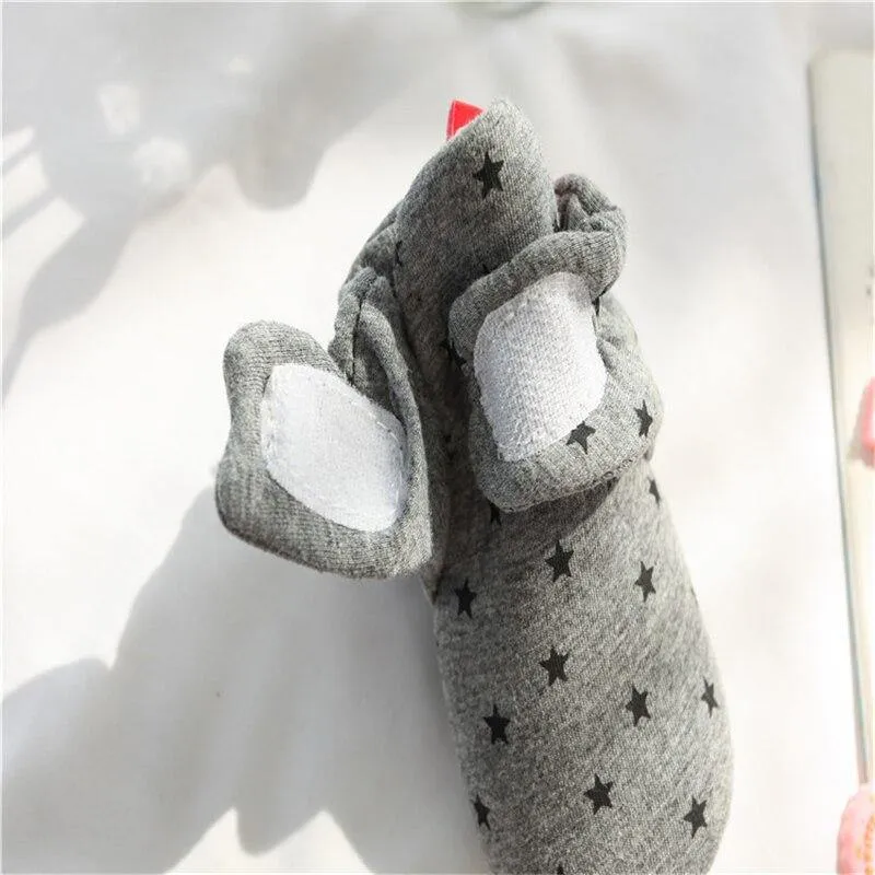 Star Print Baby First Walkers Booties