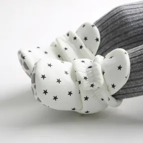 Star Print Baby First Walkers Booties