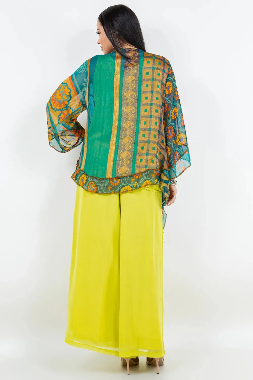 Sterling Style Short Butterfly Jacket - 5935SBJ TEAL/MULTI