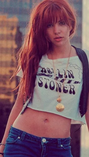 Sugarhigh & Love Rollin Cropped Tee