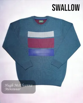 Swallow Green Crew Neck Sweater