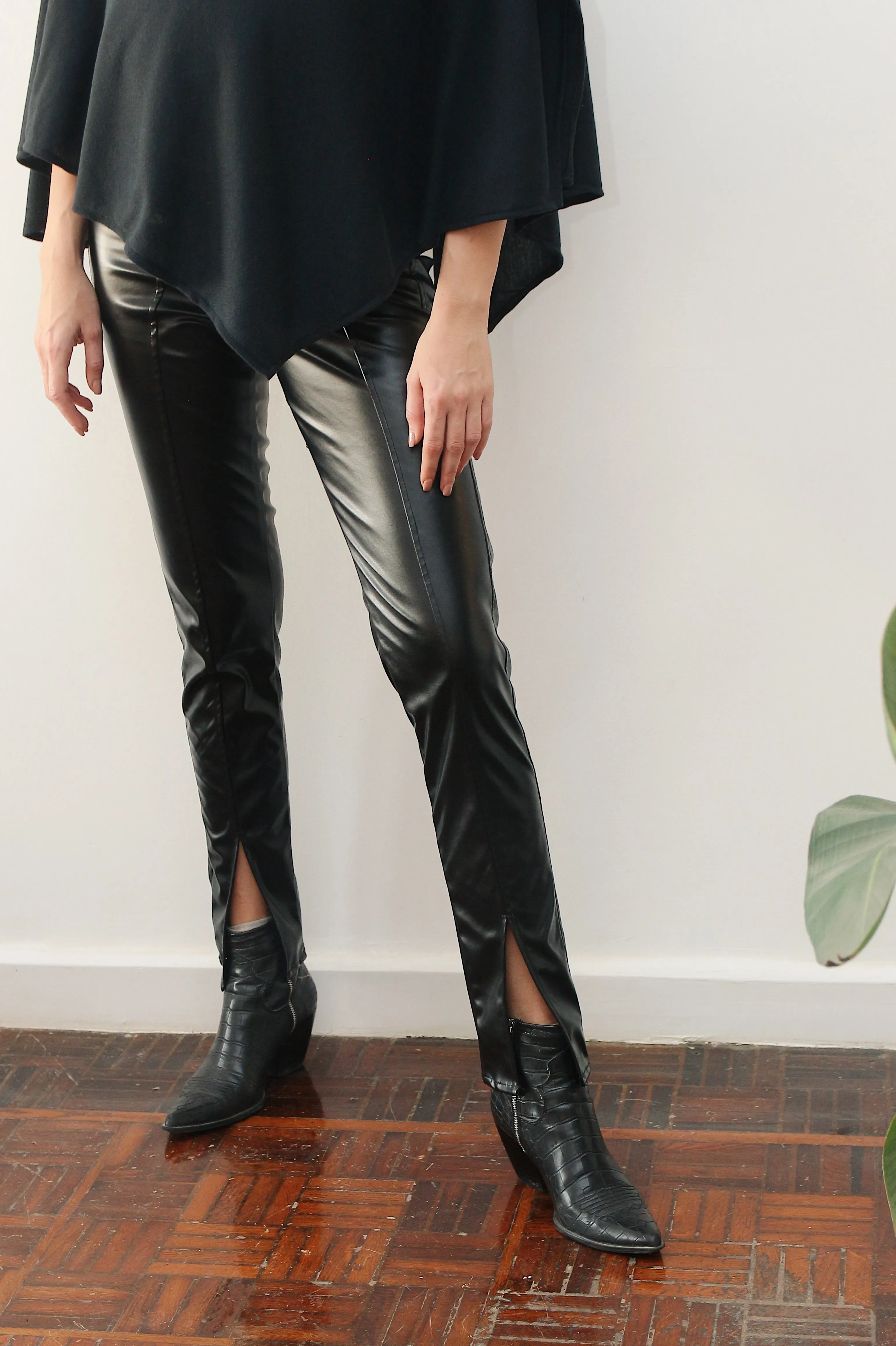 The Leather Flare Pants