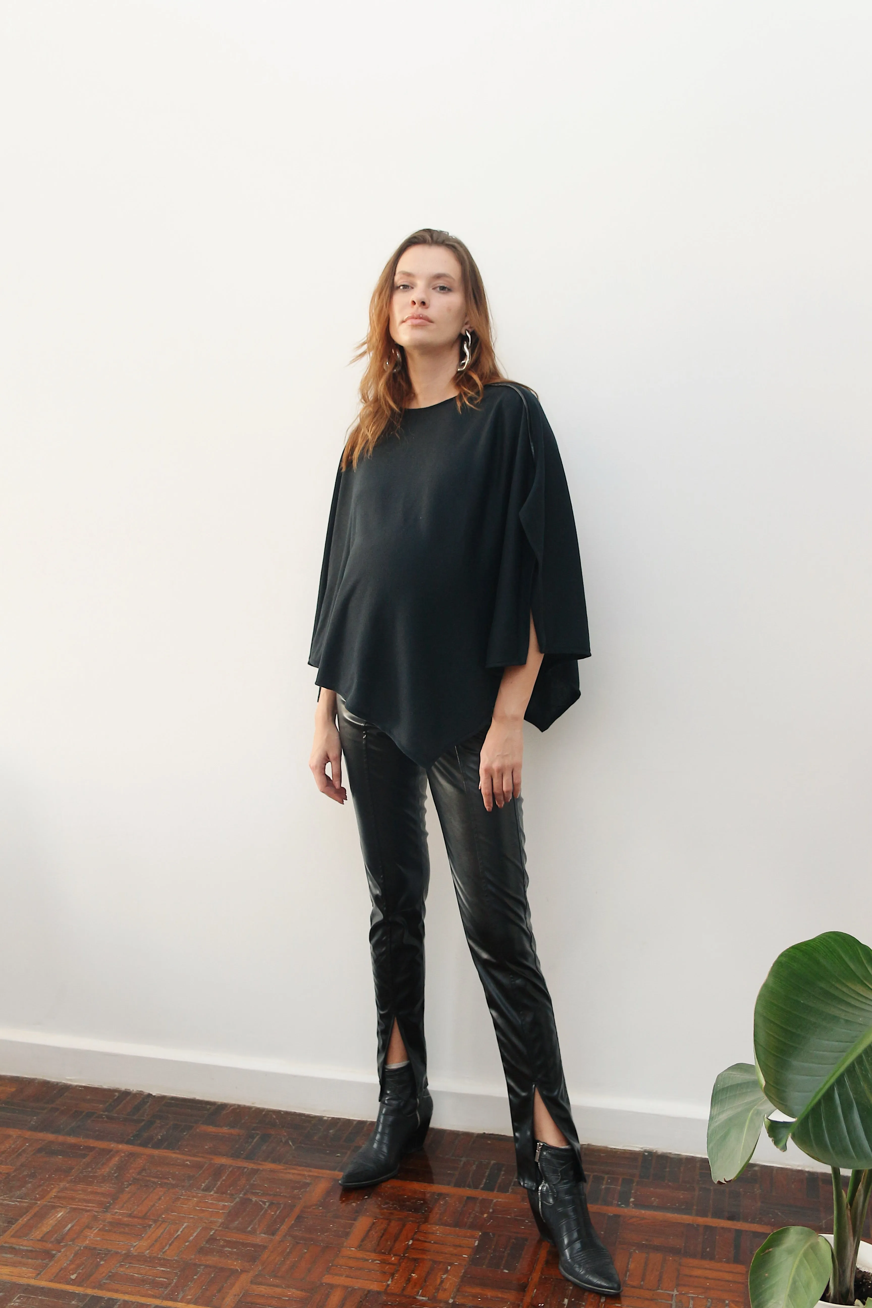 The Leather Flare Pants
