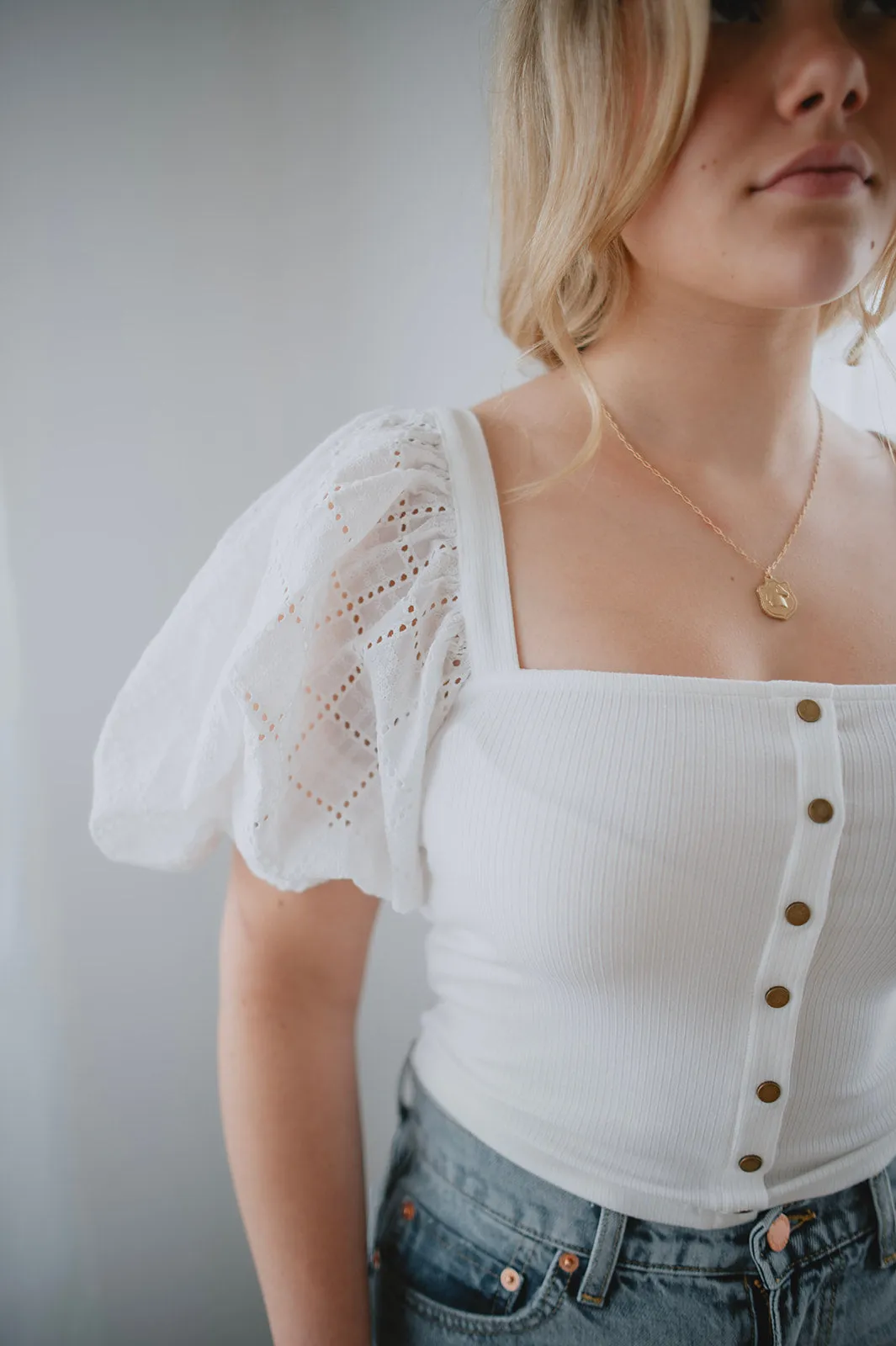 The Nami Top by Heartloom - White
