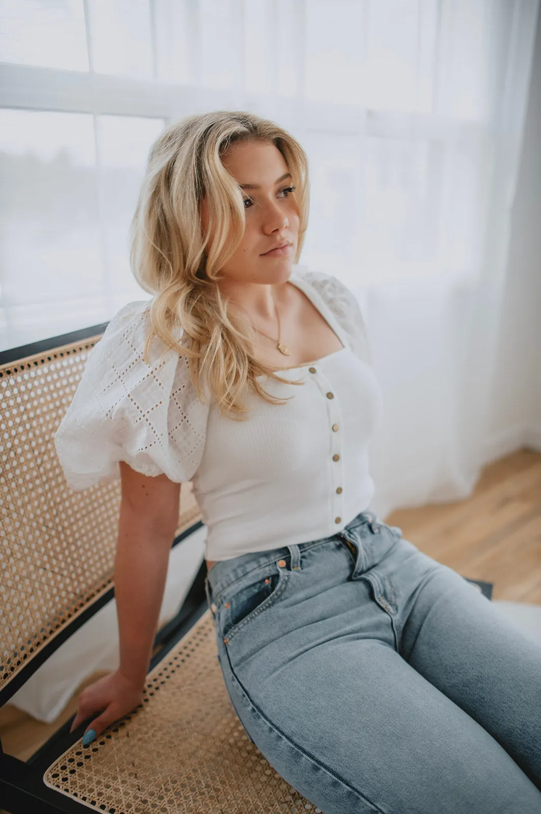 The Nami Top by Heartloom - White