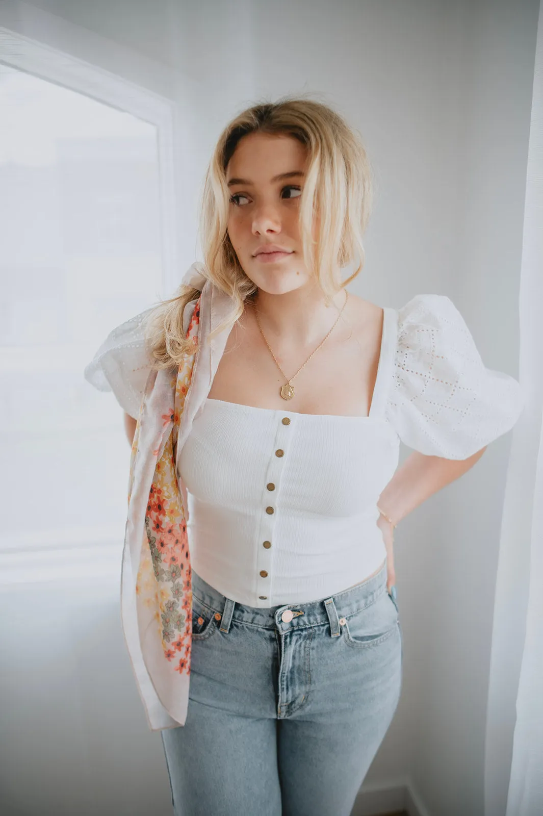 The Nami Top by Heartloom - White