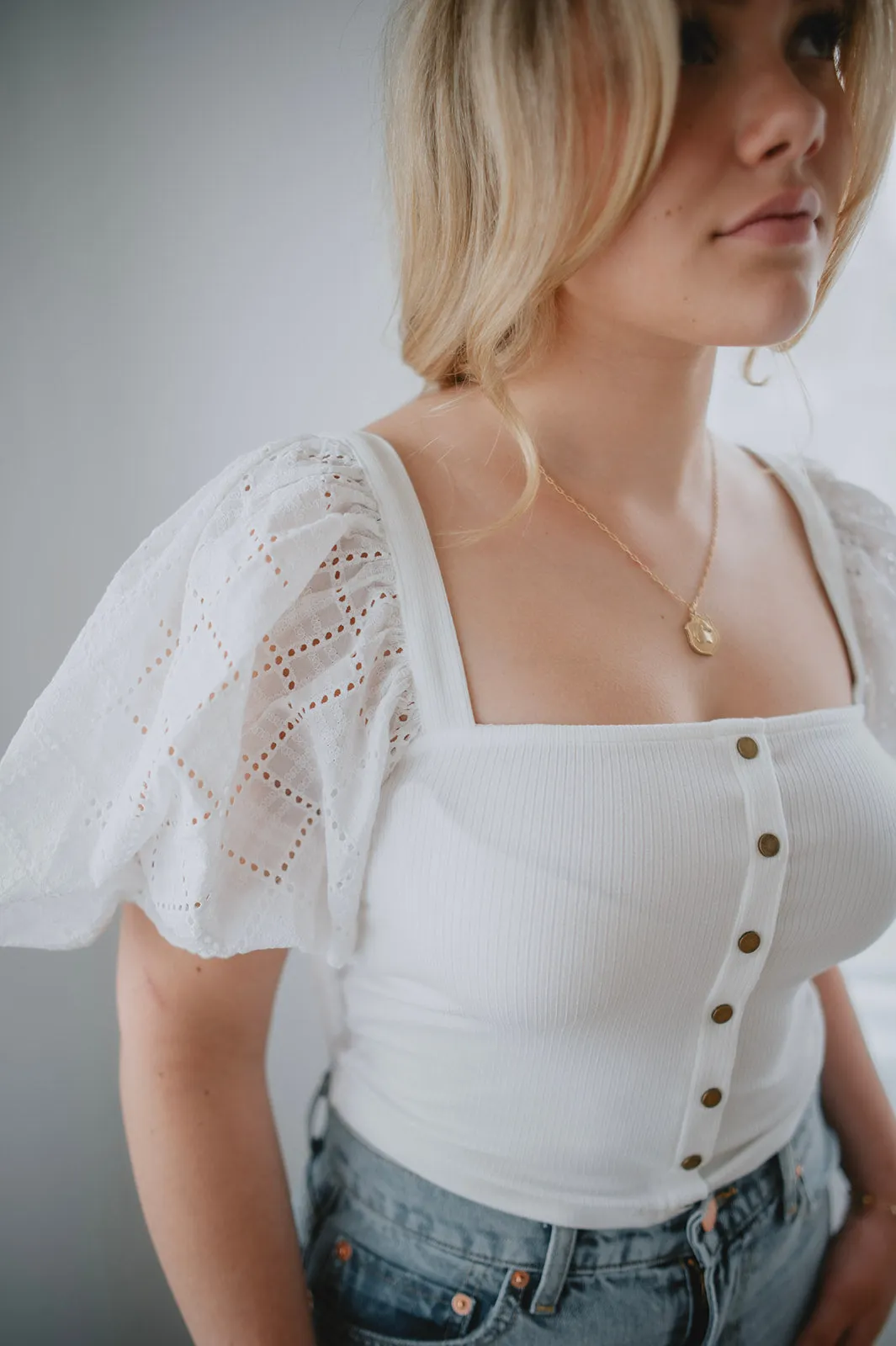 The Nami Top by Heartloom - White