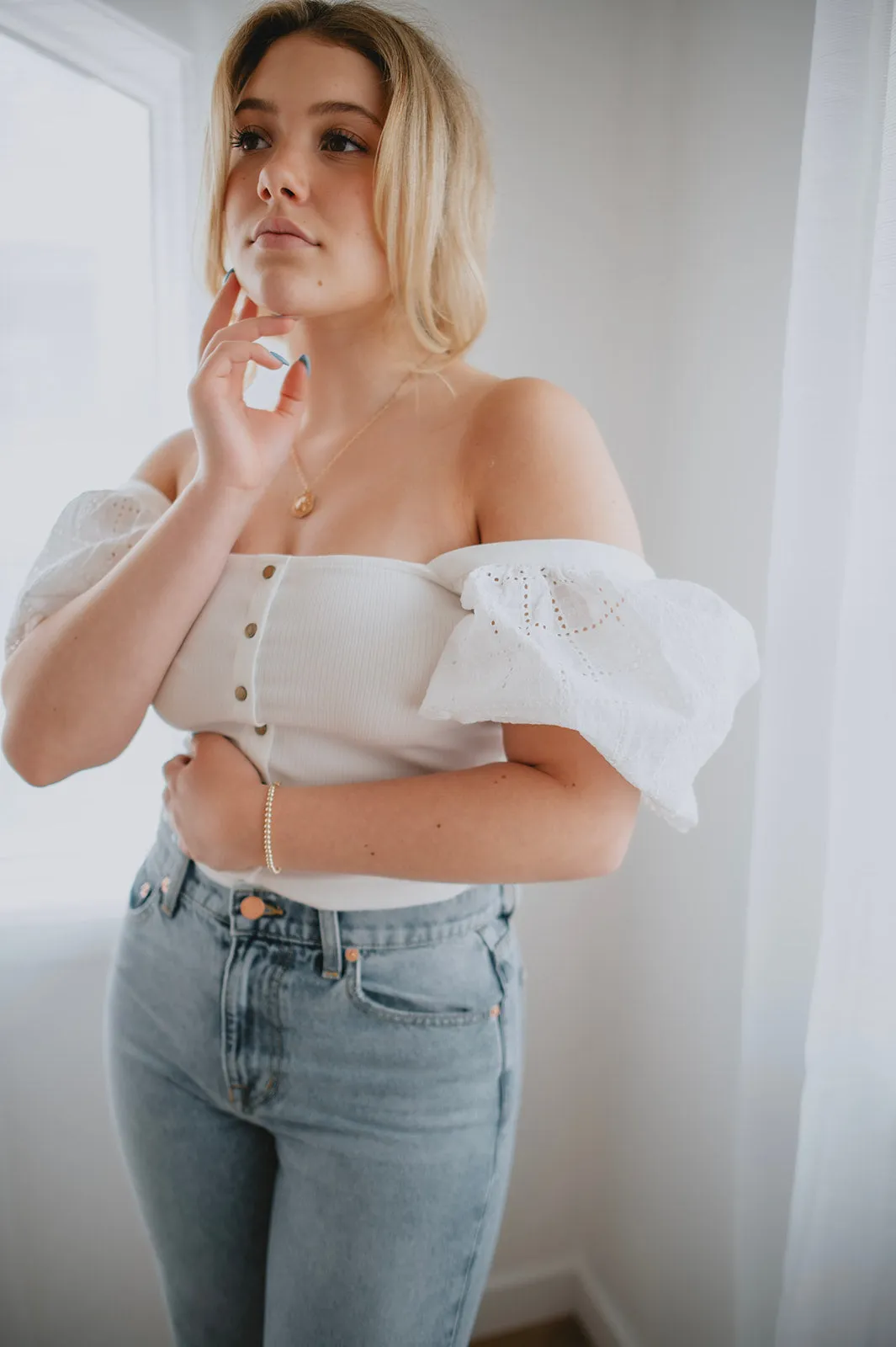 The Nami Top by Heartloom - White