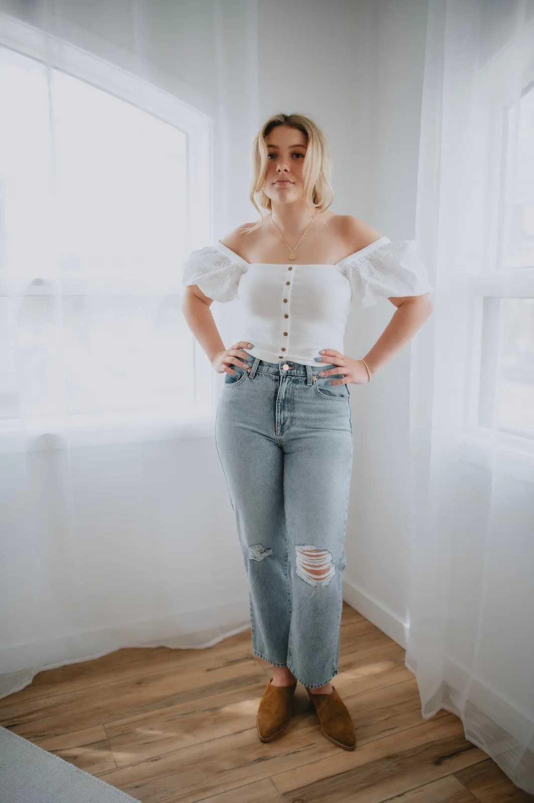 The Nami Top by Heartloom - White