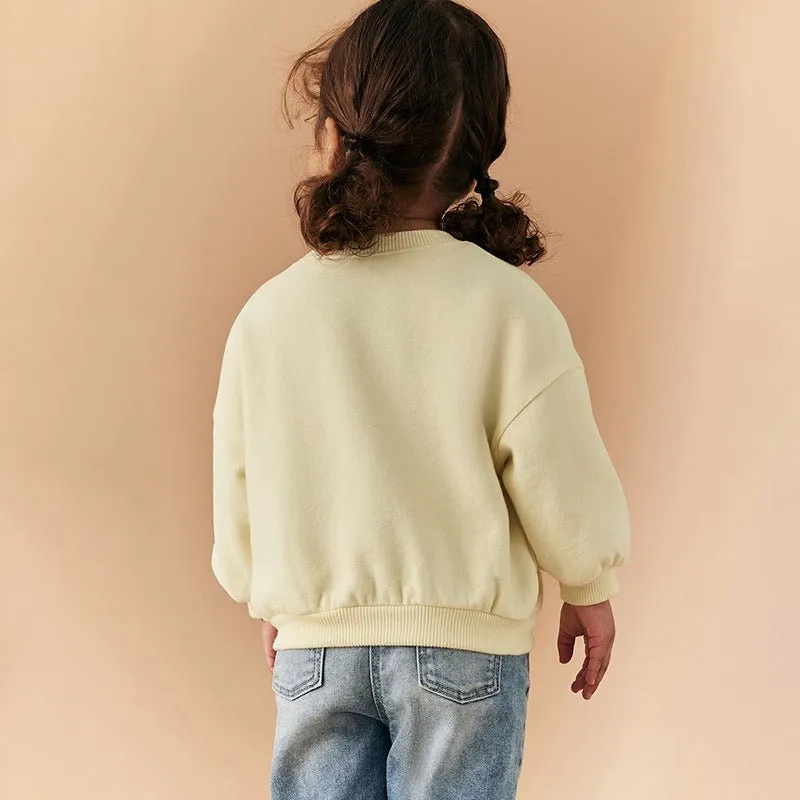 Toddler/Kid Girl's Little Bunny Design Sweatshirt