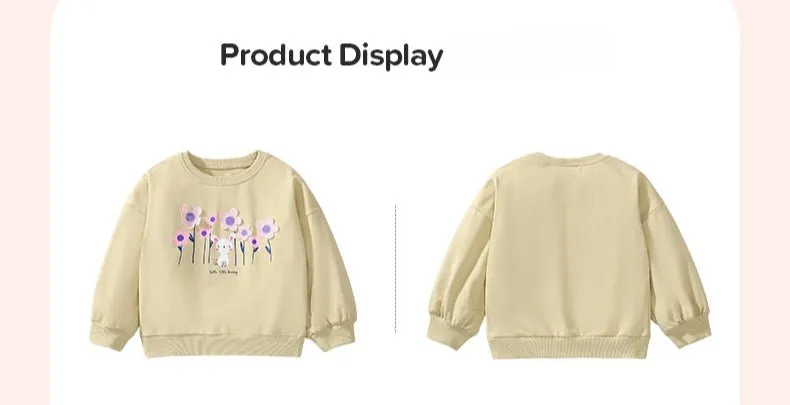 Toddler/Kid Girl's Little Bunny Design Sweatshirt