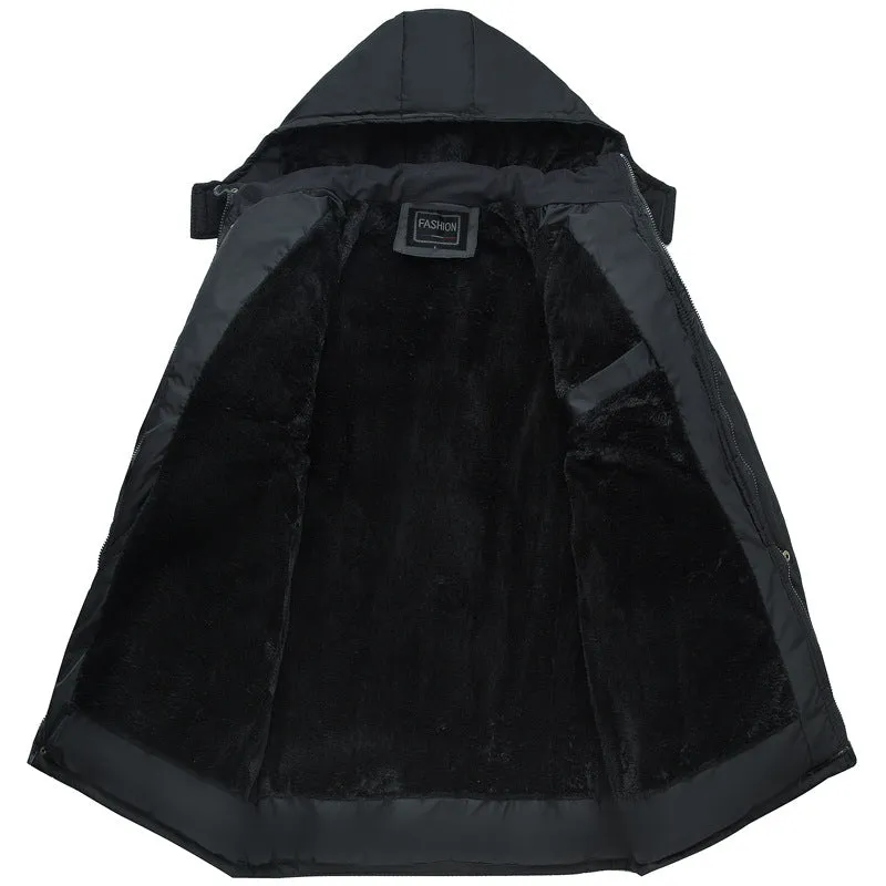 Tommy™ winddichte zwart gevoerde Parka winterjas