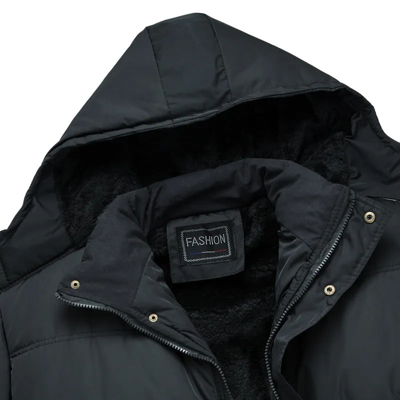 Tommy™ winddichte zwart gevoerde Parka winterjas