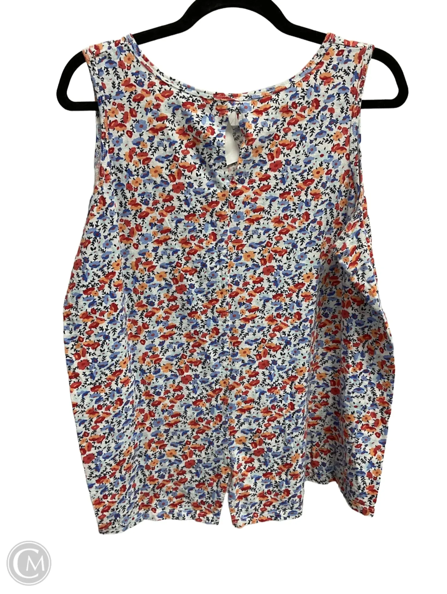 Top Sleeveless By St Johns Bay In Floral Print, Size: Xxl