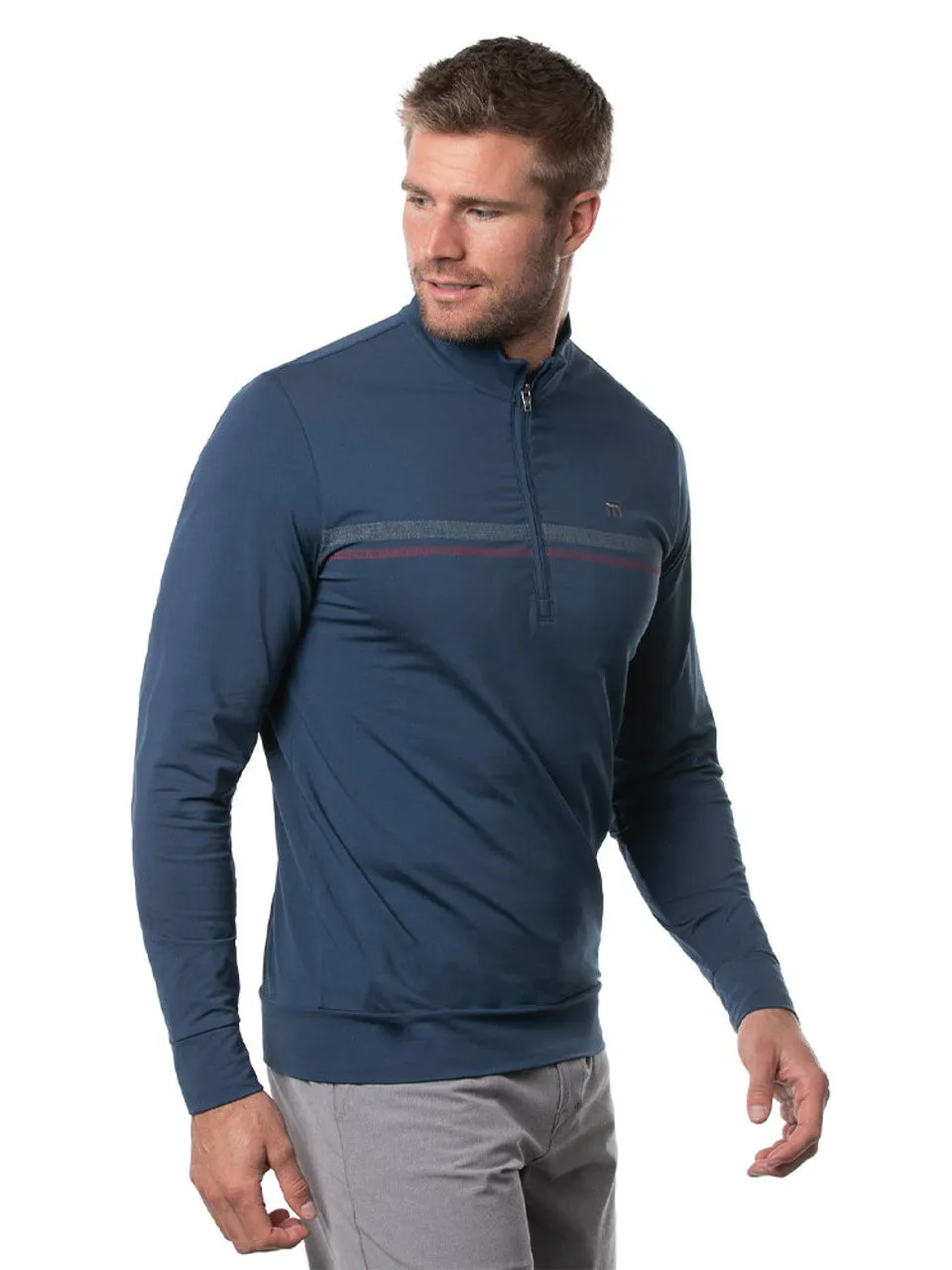 TRAVIS MATHEW MENS SWINGING HAMMOCK PULLOVER - INSIGNIA