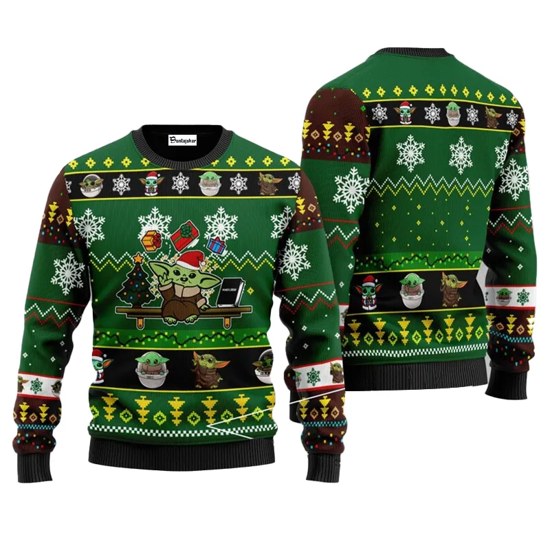 Ugly Sweater JulesRoche All-Over-Print Knit Design Winter Wear