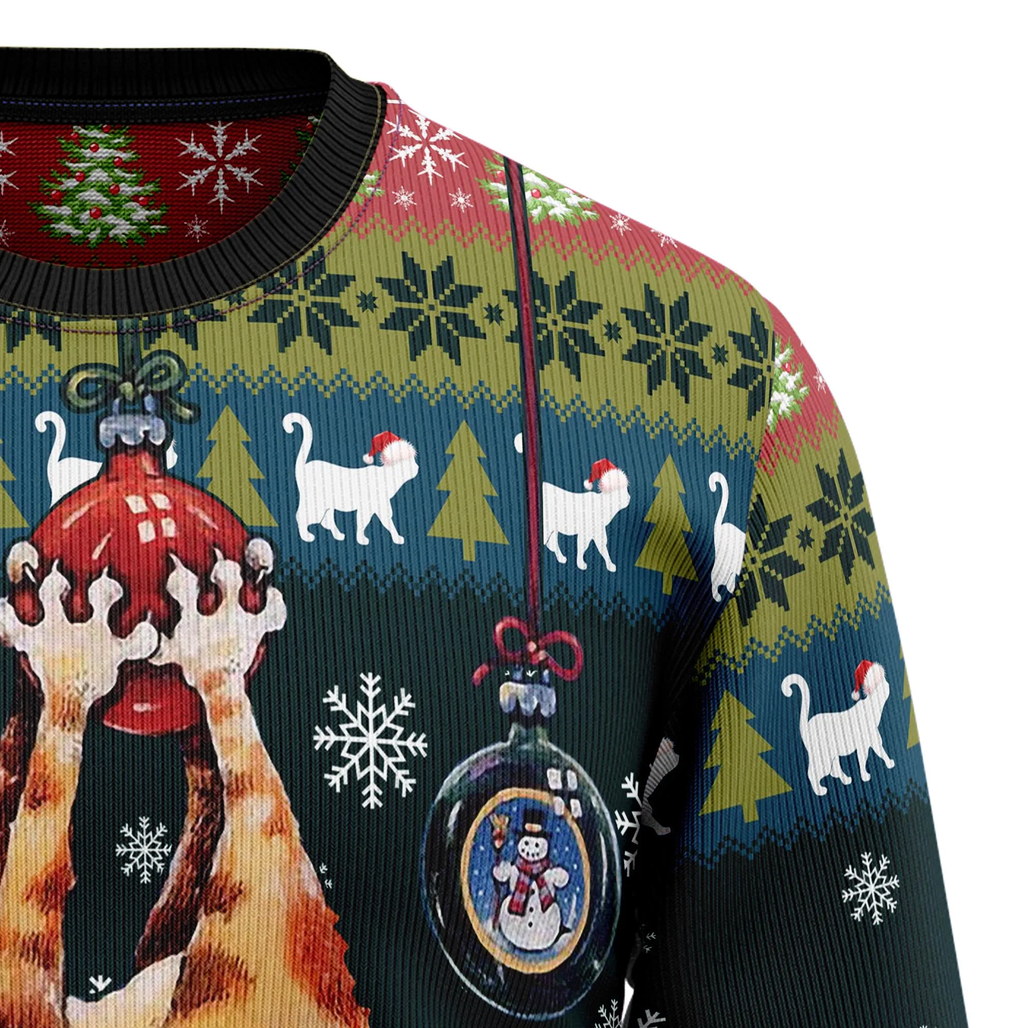 Ugly Sweater JulesRoche Cotton Wool Blend Holiday