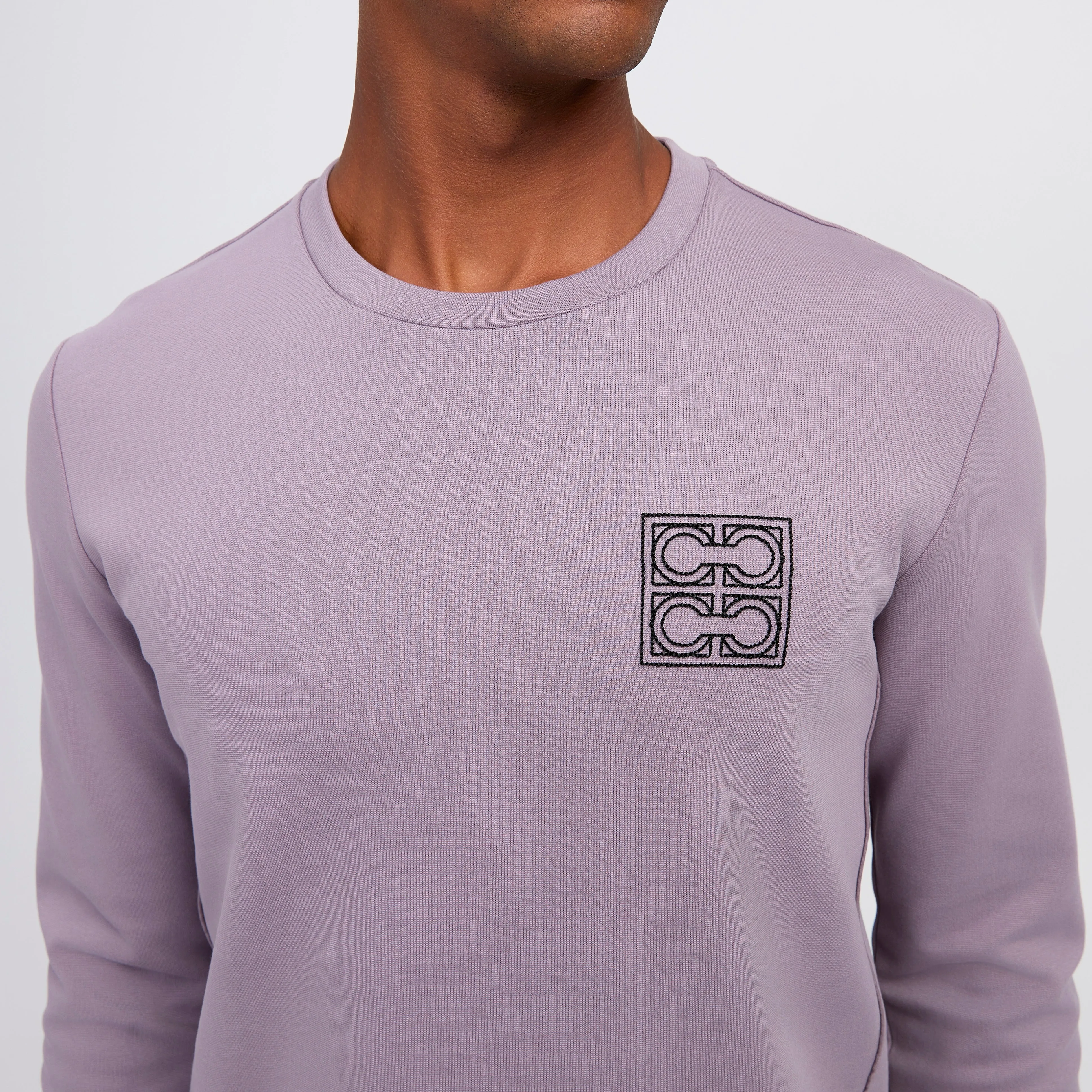 Washed Tech Cotton Sweatshirt Mauve