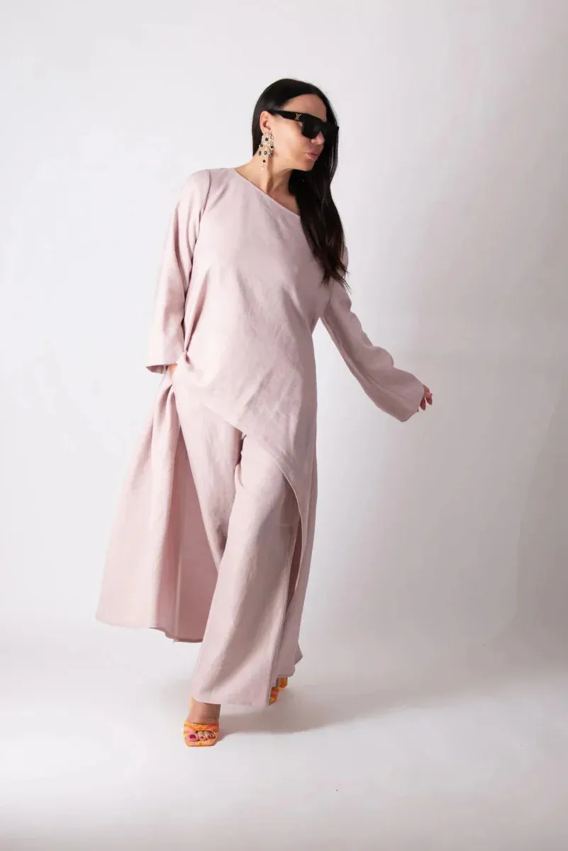 WIDE LINEN PANTS JESIKA by EUG Fashion