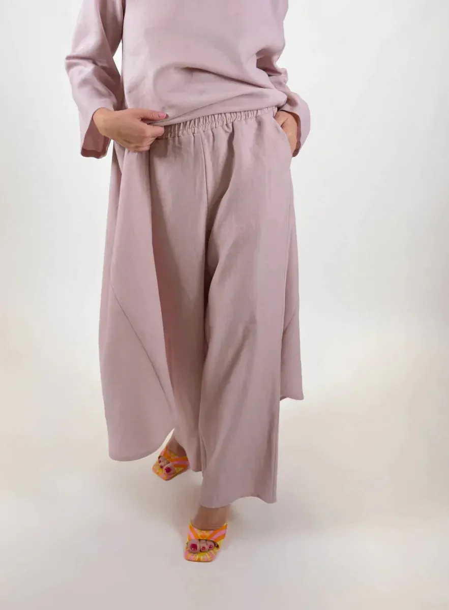 WIDE LINEN PANTS JESIKA by EUG Fashion